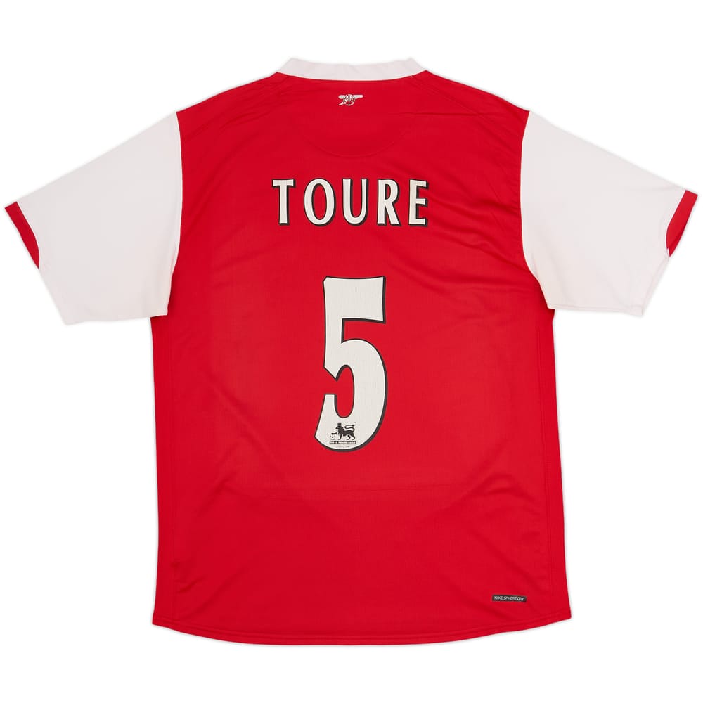 2006-08 Arsenal Home Shirt Toure #5 - 5/10 - (L)