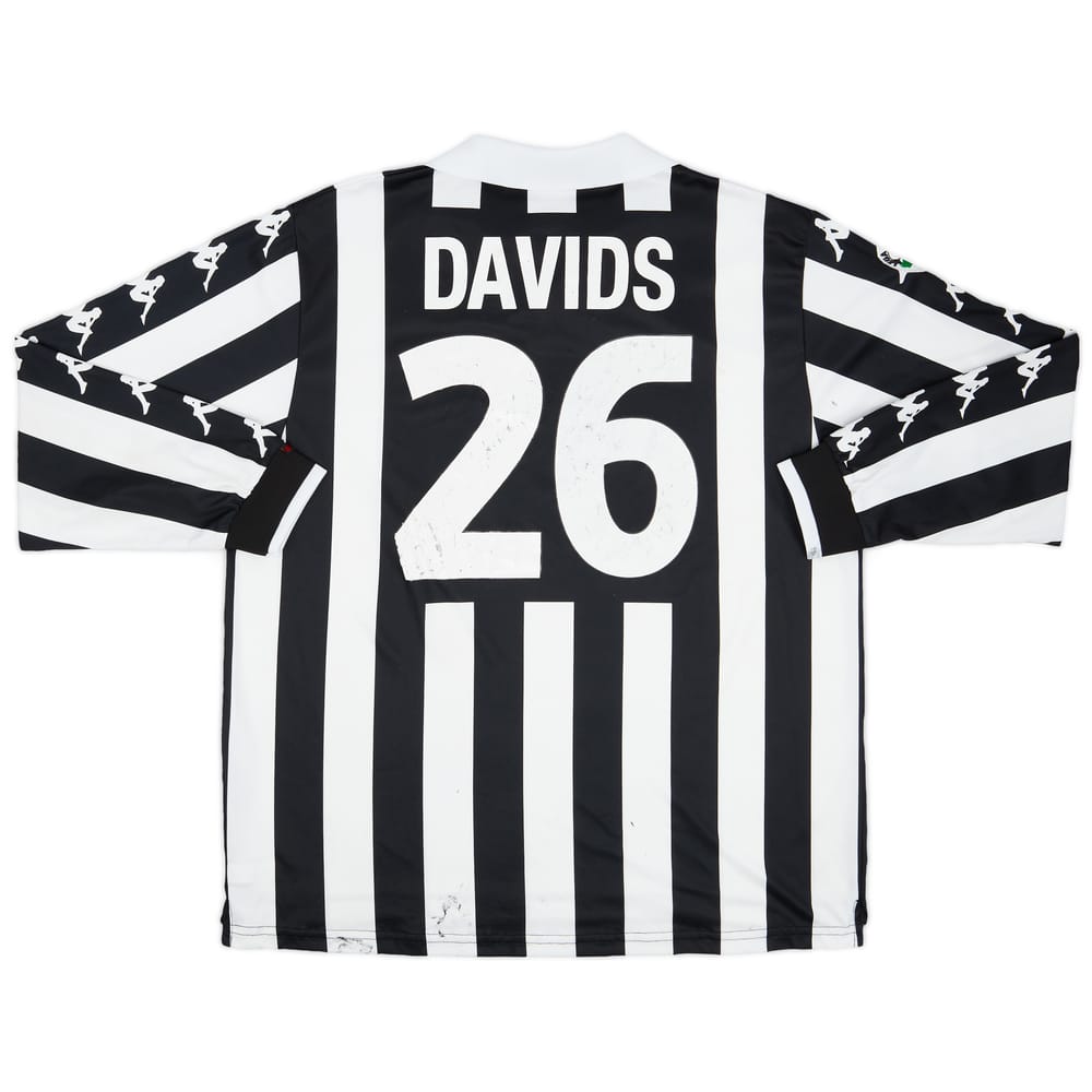 1999-00 Juventus Match Issue Home Shirt Davids #26