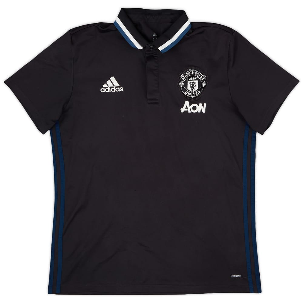 2016-17 Manchester United adidas Polo Shirt - 9/10 - (L)