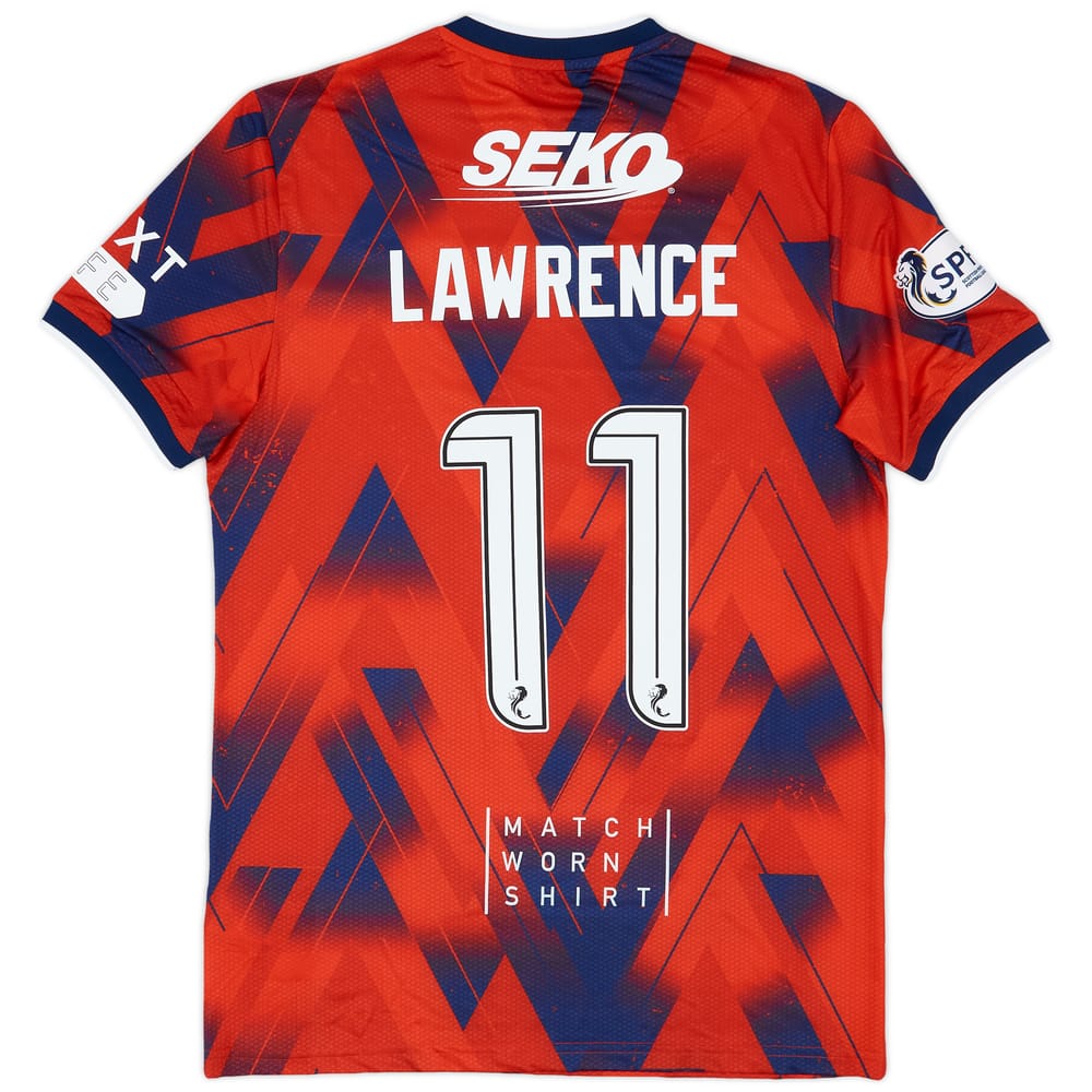 2023-24 Rangers Match Issue Fourth Shirt Lawrence #11