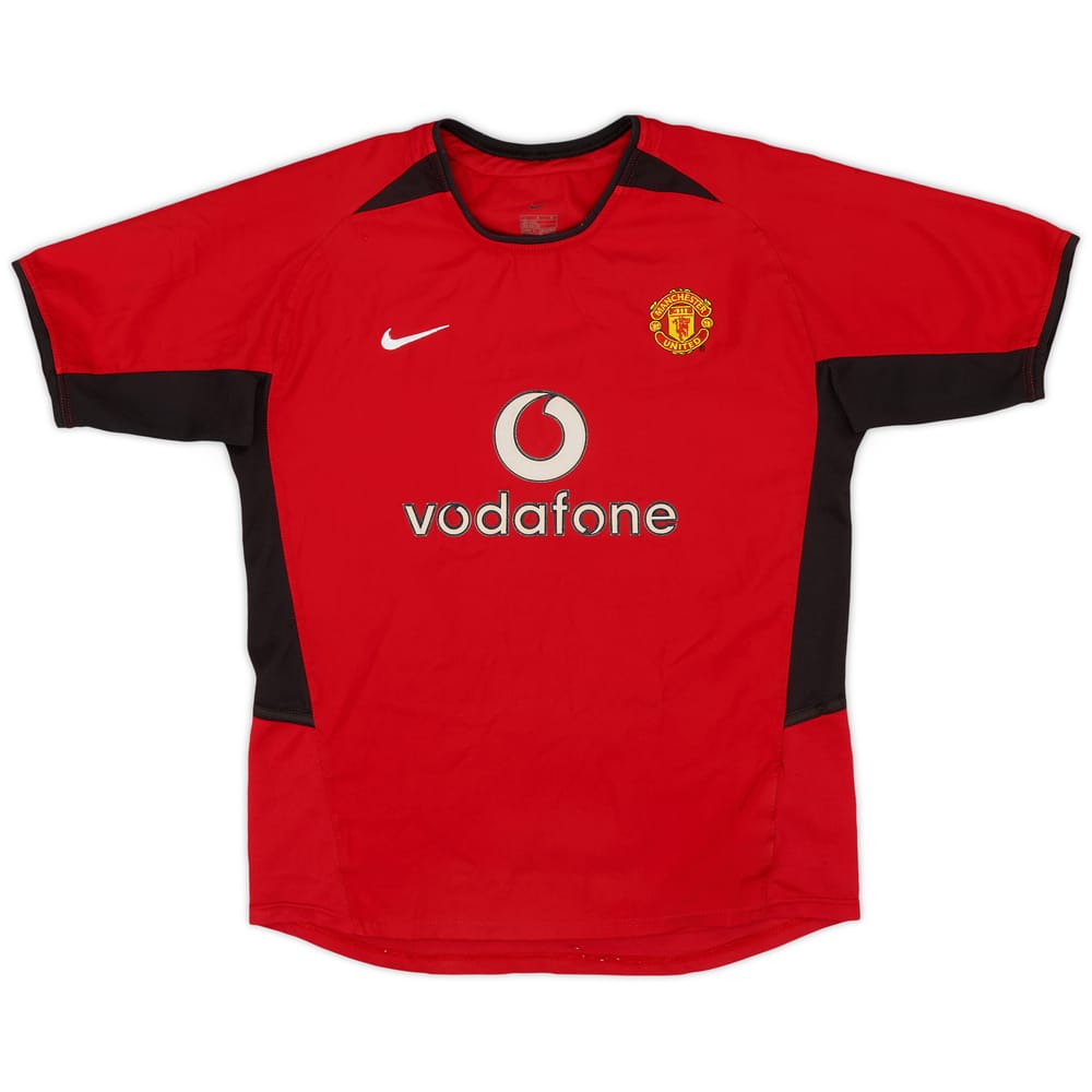2002-04 Manchester United Home Shirt - 8/10 - (L.Boys)