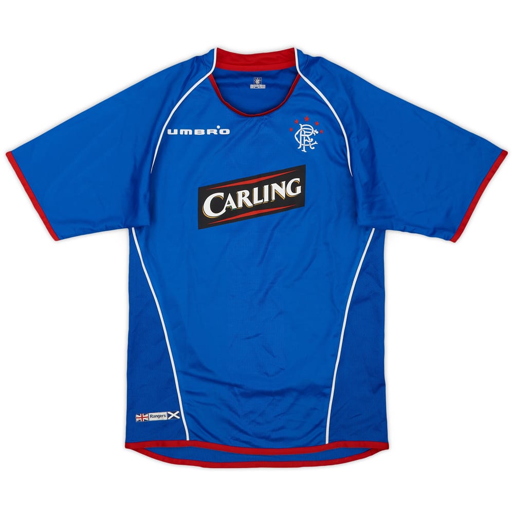 2005-06 Rangers Home Shirt - 8/10 - (M.Boys)