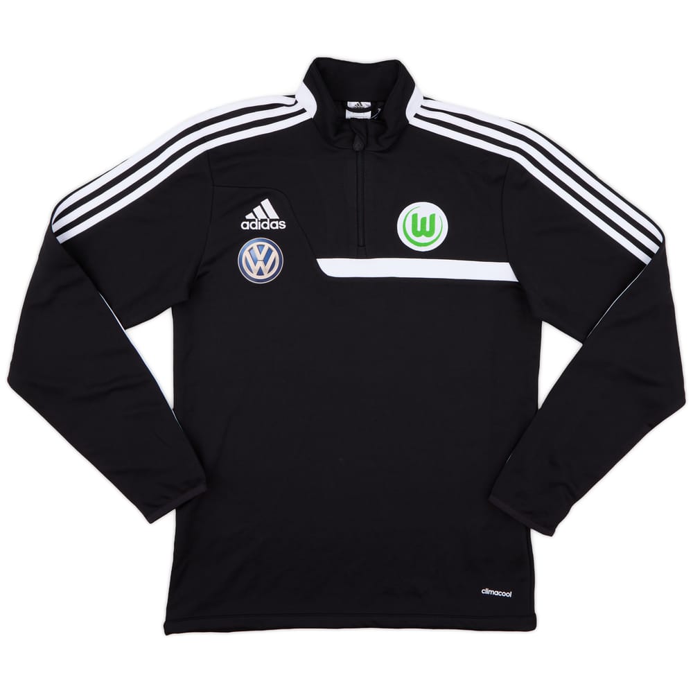 2013-14 Wolfsburg adidas 1/4 Zip Training Top - 9/10 - (S)