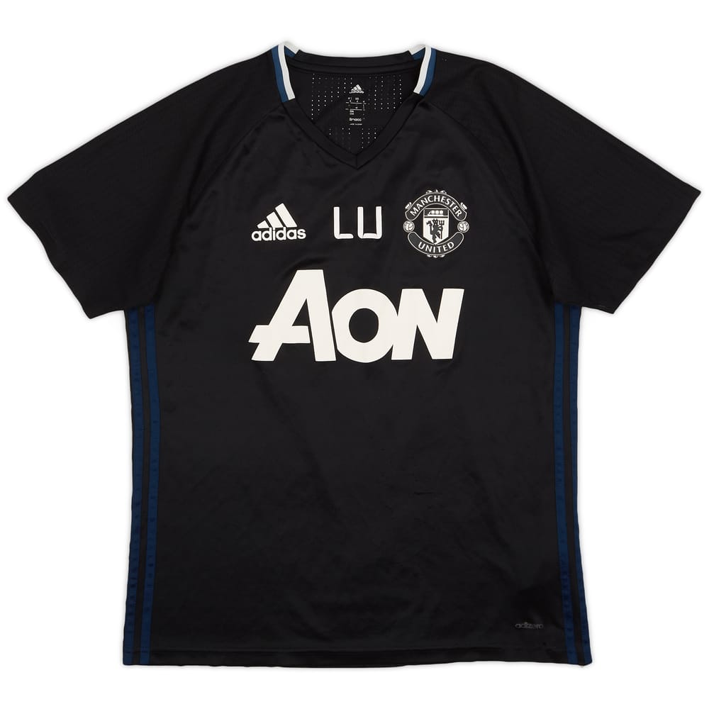 2016-17 Manchester United Staff Issue adidas Training Shirt LU' - 7/10 - (M)