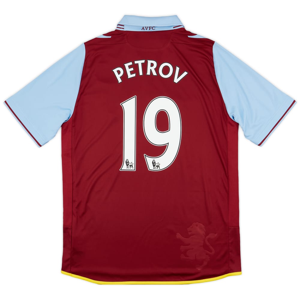 2012-13 Aston Villa Home Shirt Petrov #19 - 8/10 - (M)