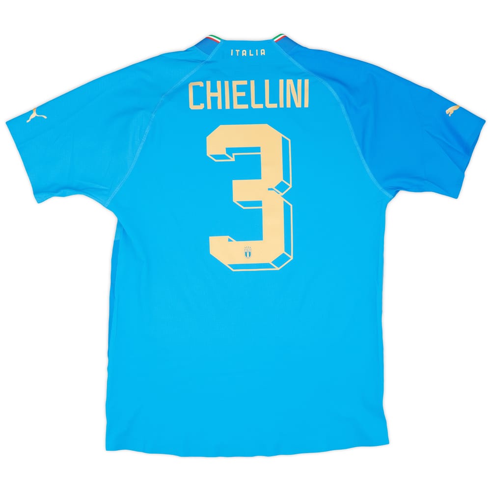 2022-23 Italy Authentic Home Shirt Chiellini #3 (M)