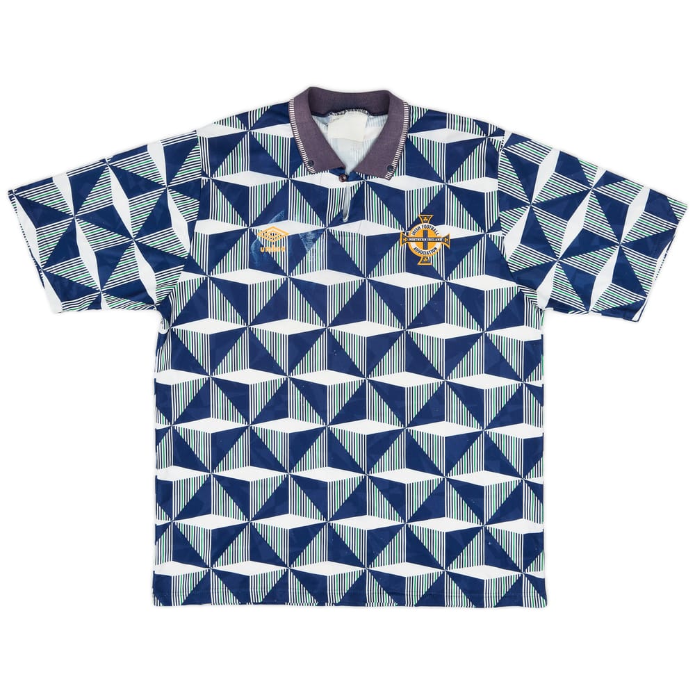 1990-92 Northern Ireland Away Shirt - 5/10 - (XL)