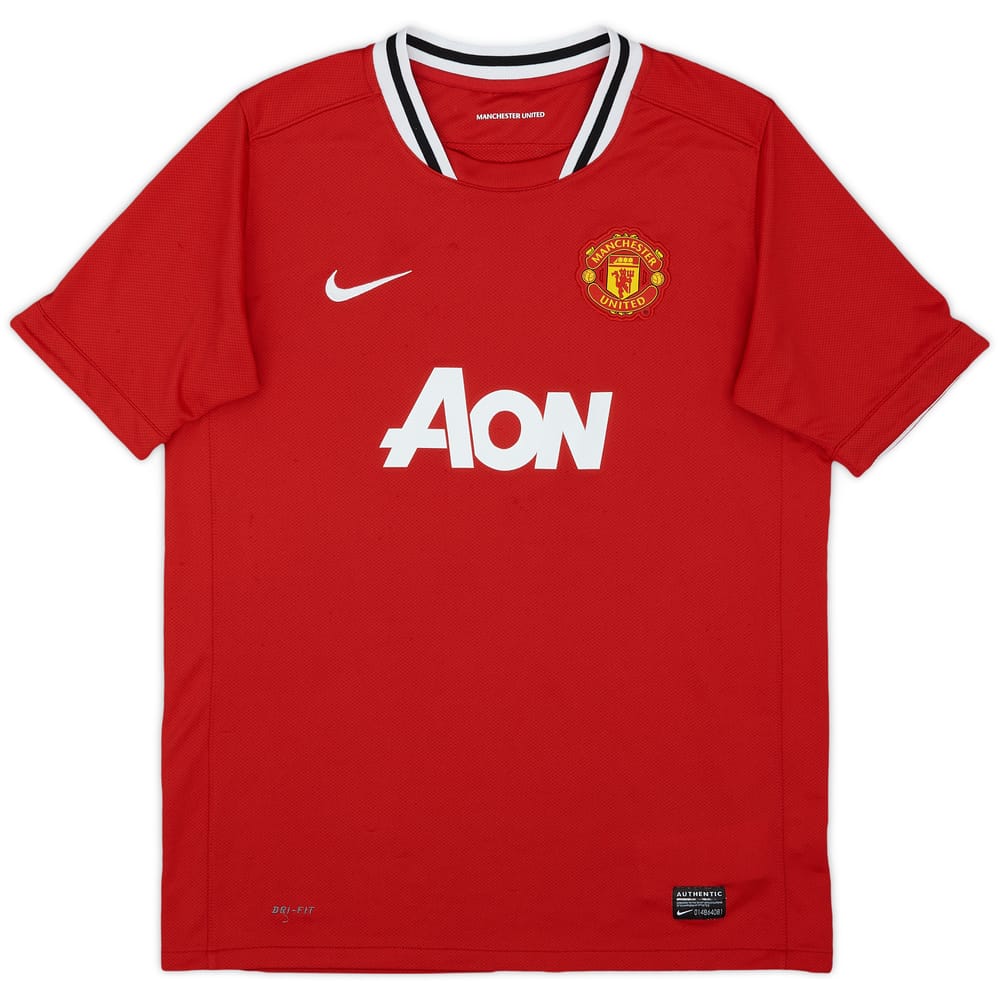 2011-12 Manchester United Home Shirt - 9/10 - (XL.Boys)