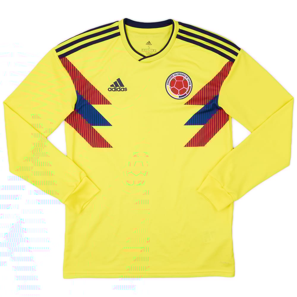 2018-19 Colombia Home L/S Shirt - 9/10 - (S)