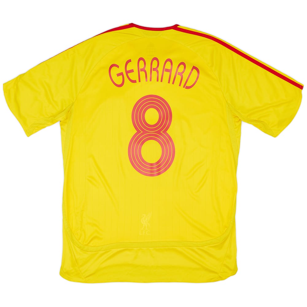 2006-07 Liverpool Away Shirt Gerrard #8 - 7/10 - (L)