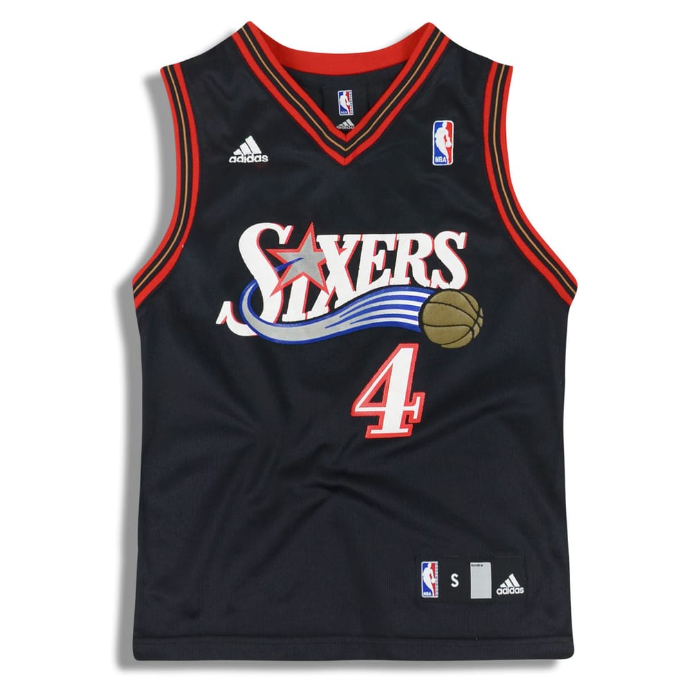 2006-07 Philadelphia 76ers Webber # 4 adidas Jersey (Away) Y