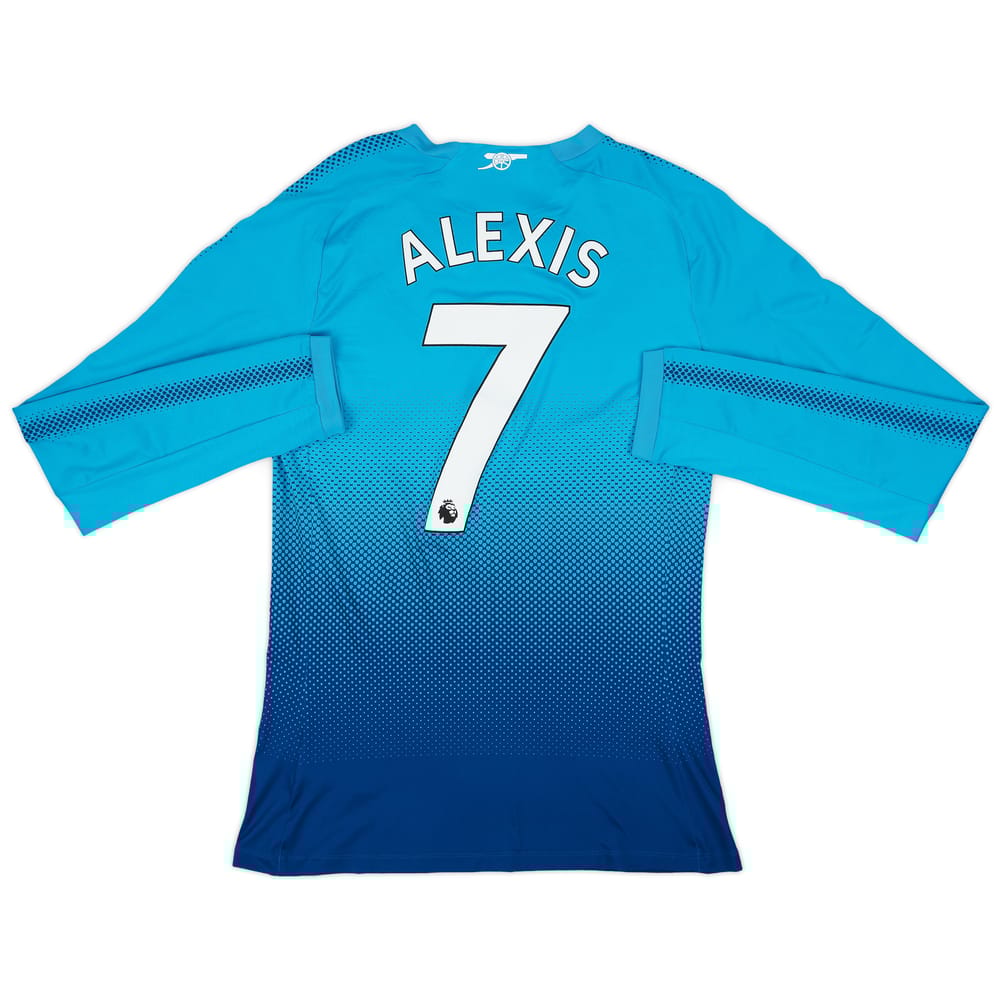 2017-18 Arsenal Authentic Away L/S Shirt Alexis #7 (L)