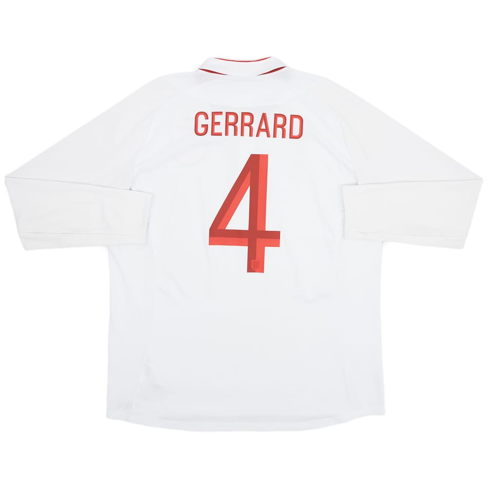 2012-13 England Home Shirt Gerrard #4 - 8/10 - (XXL)