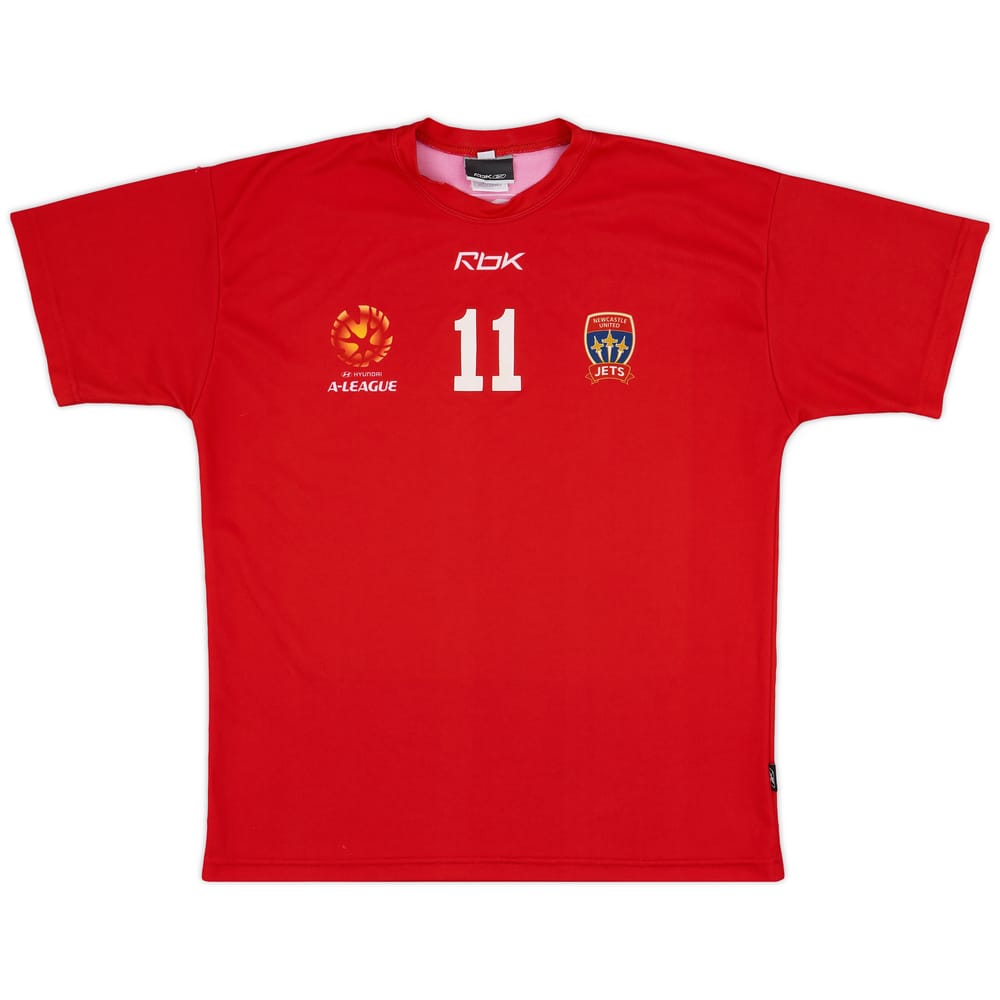 2005-06 Newcastle Jets Reebok Player Issue Training Shirt #11 - 9/10 - (L)