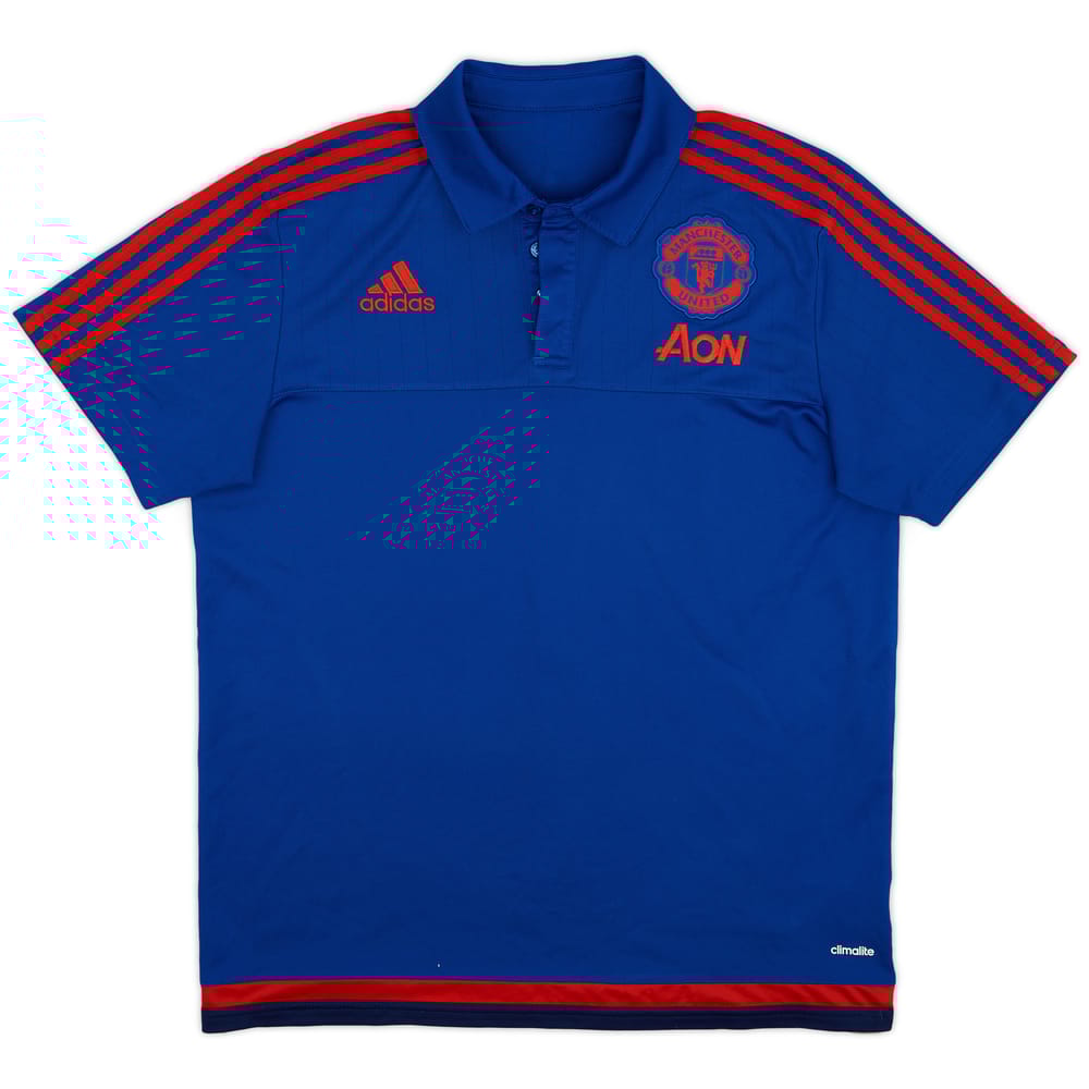 2015-16 Manchester United adidas Polo Shirt - 9/10 - (L)