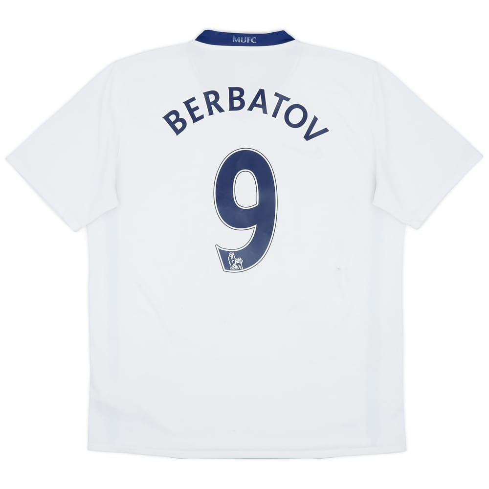 2008-10 Manchester United Away Shirt Berbatov #9 - 6/10 - (L)