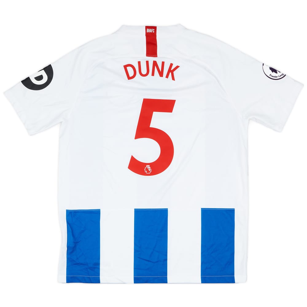 2018-19 Brighton Match Issue Home Shirt Dunk #5