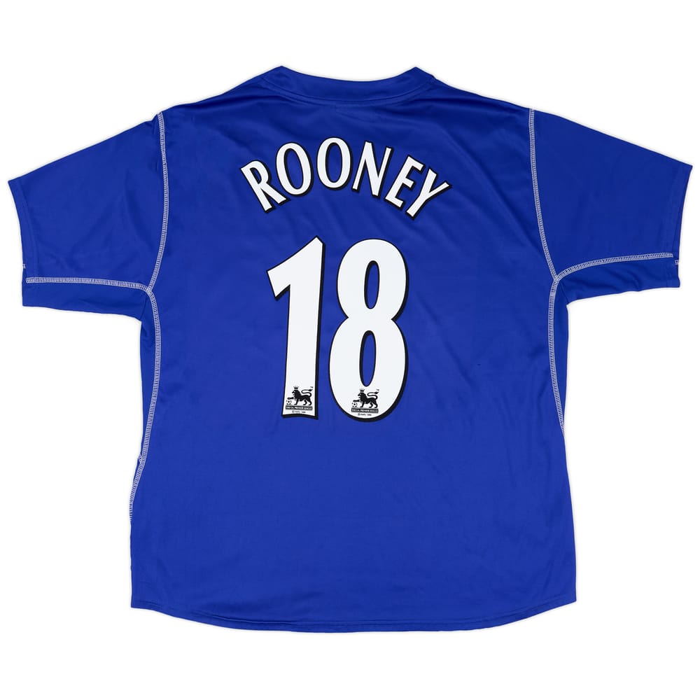 2002-03 Everton Home Shirt Rooney #18 - 7/10 - (XXL)