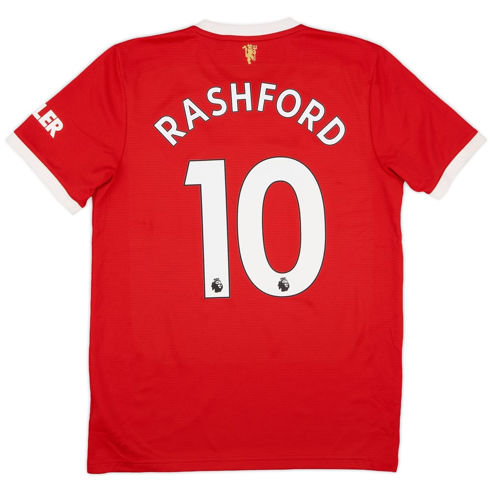 2021-22 Manchester United Home Shirt Rashford #10 - 9/10 - (M)