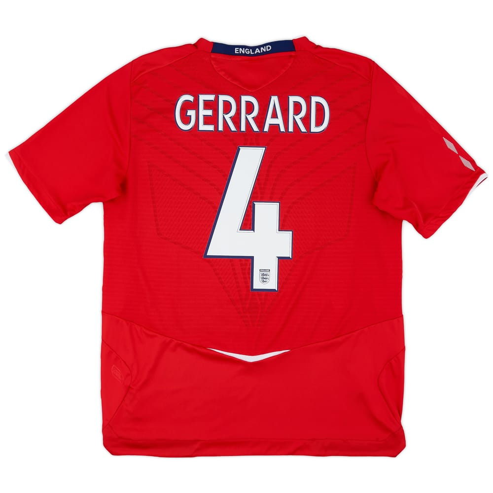 2008-10 England Away Shirt Gerrard #4 - 9/10 - (L)