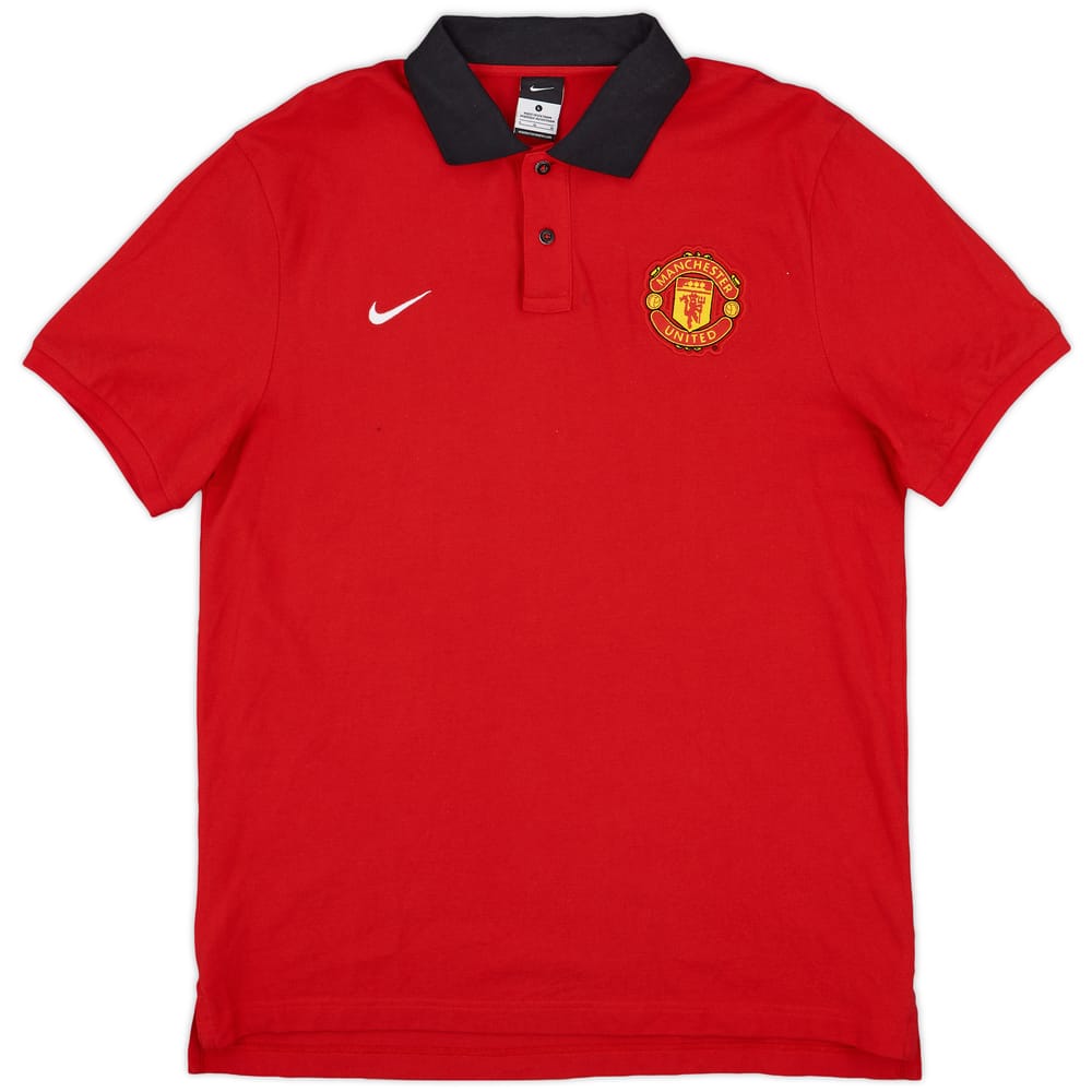 2013-14 Manchester United Nike Polo Shirt - 9/10 - (L)
