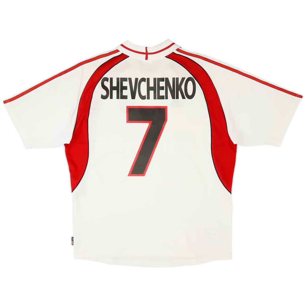 2000-02 AC Milan Away Shirt Shevchenko #7 - 6/10 - (XL)