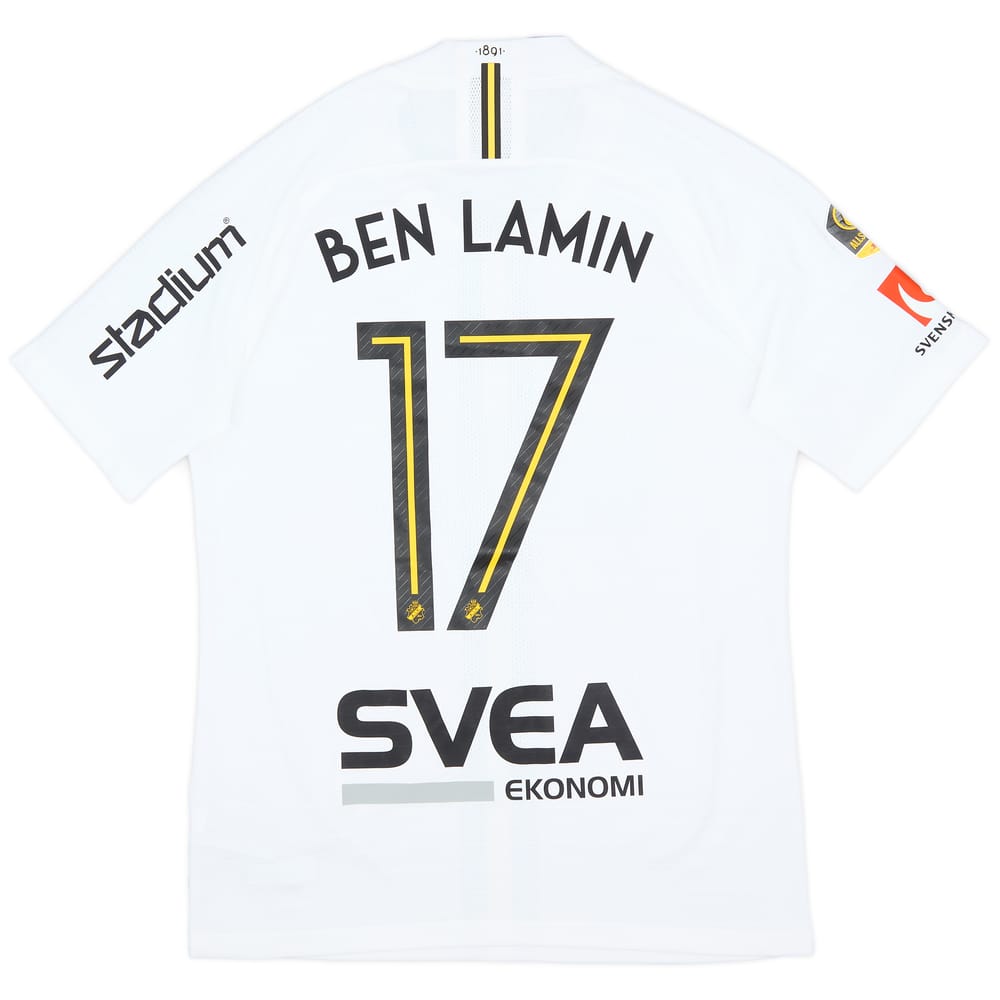 2019 AIK Match Issue Away Shirt Ben Lamin #17