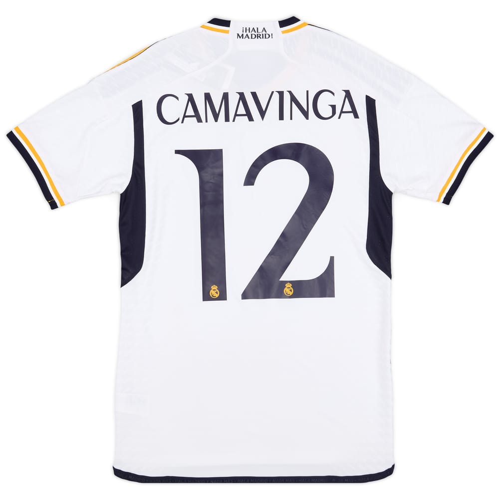 2023-24 Real Madrid Authentic Home Shirt Camavinga #12 - 9/10 - (XXL)