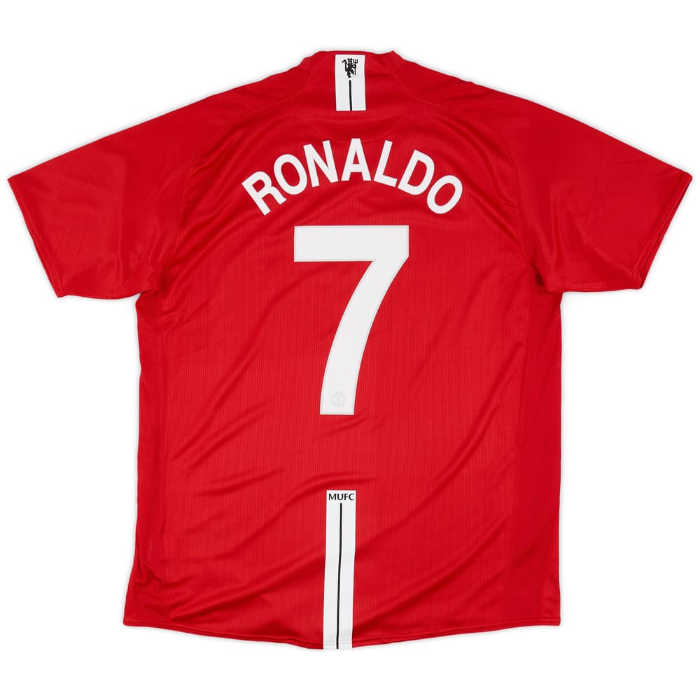 2007-09 Manchester United Home Shirt Ronaldo #7 (XL)