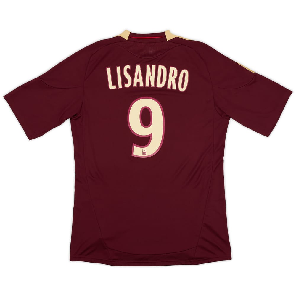 2010-11 Lyon Away Shirt Lisandro #9 - 8/10 - (M)