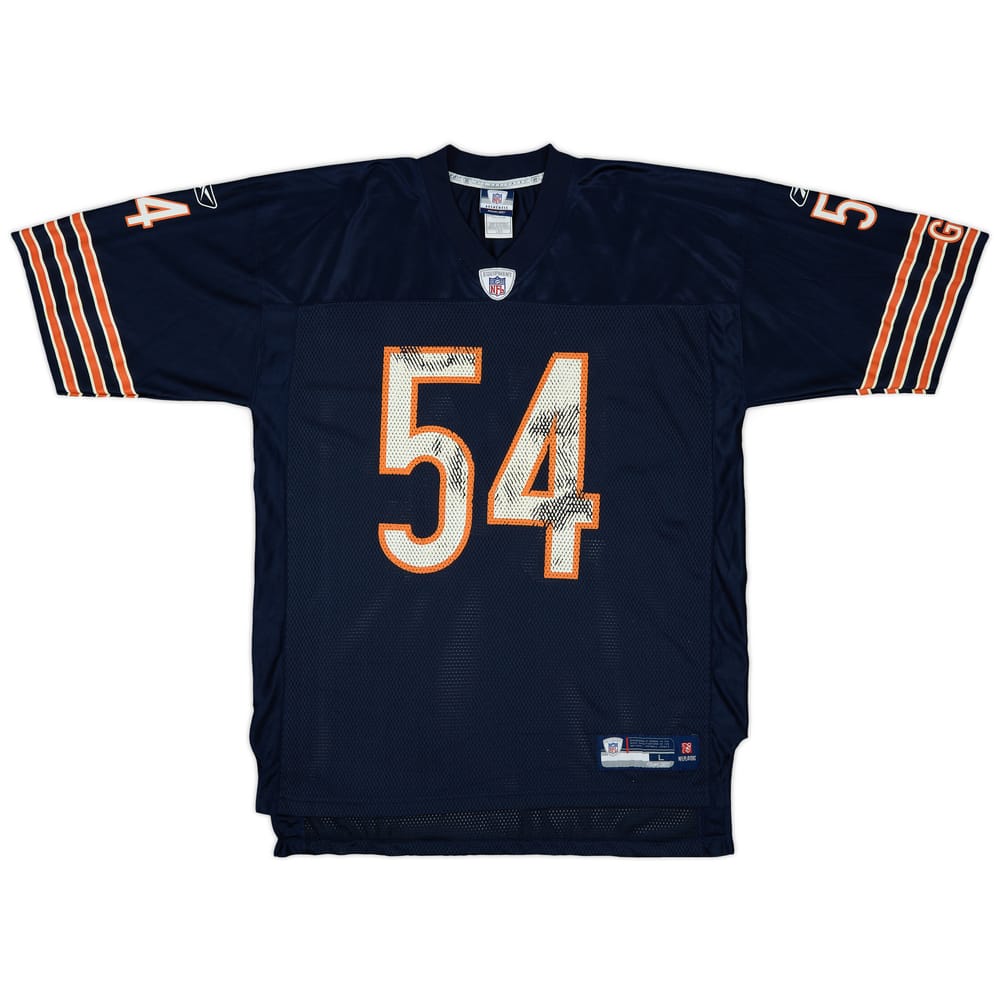 2007 Chicago Bears Urlacher #54 Reebok On Field Home Jersey - 5/10 - (L)