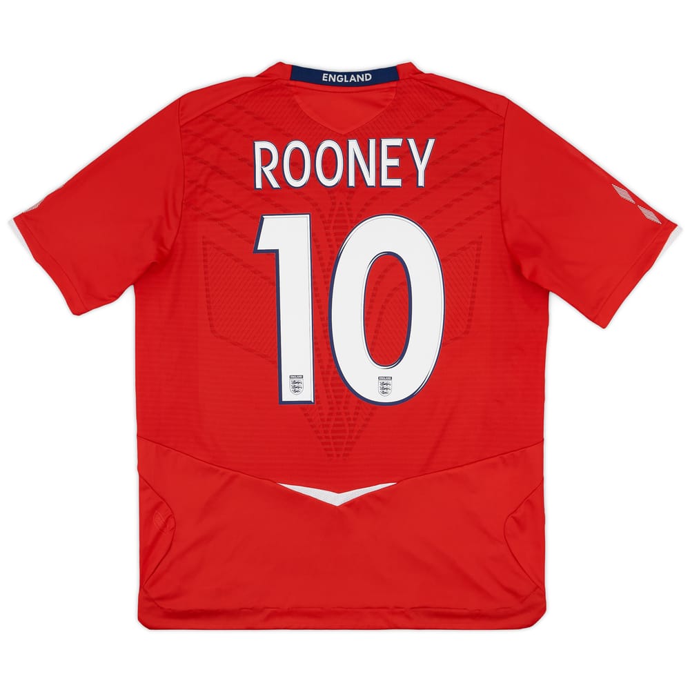 2008-10 England Away Shirt Rooney #10 - 7/10 - (L)