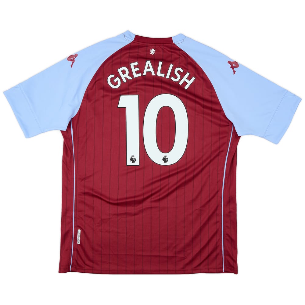 2020-21 Aston Villa Home Shirt Grealish #10 - 9/10 - (XXL)