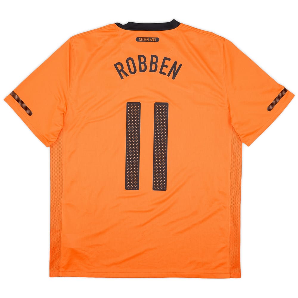 2010-11 Netherlands Home Shirt Robben #11 (L)