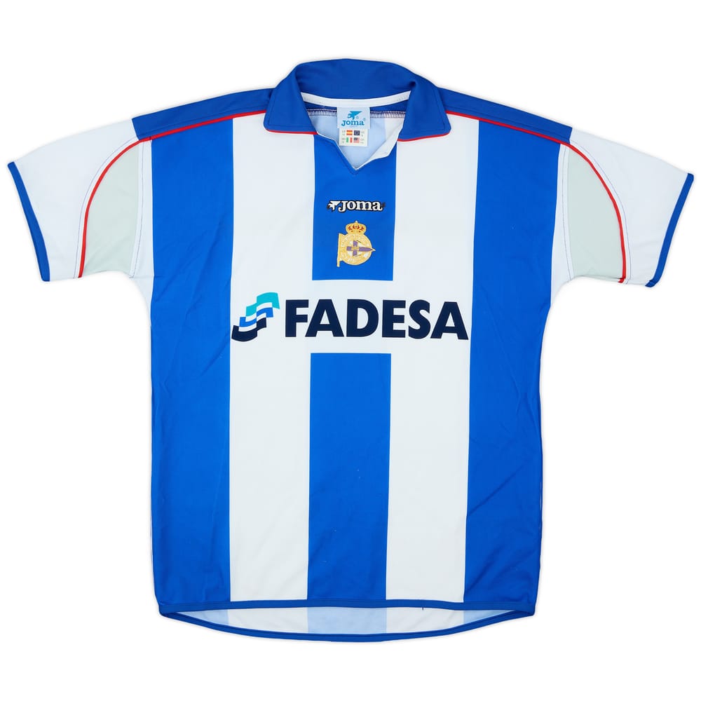 2001-02 Deportivo de La Coruna Home Shirt - 6/10 - (XL.Boys)