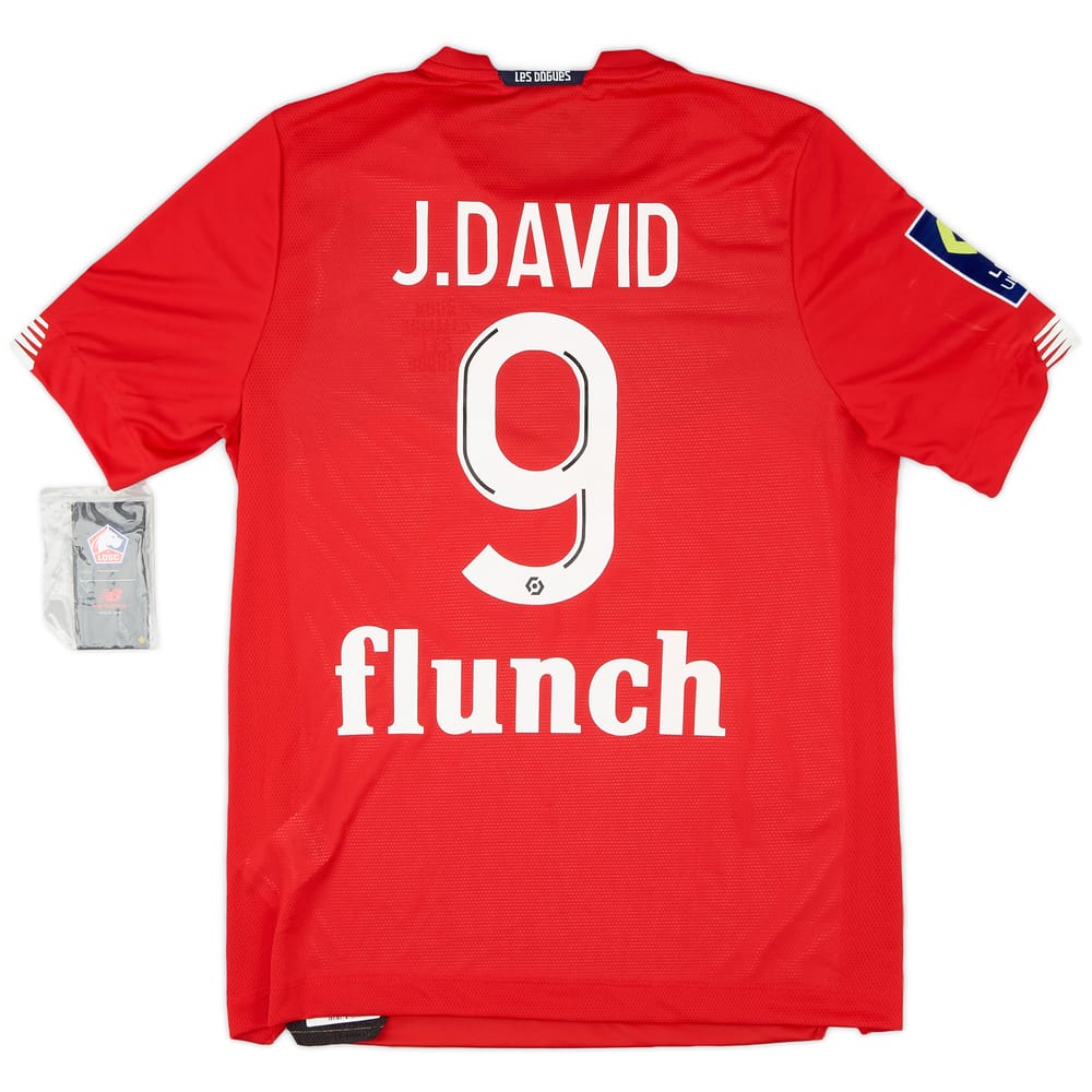 2020-21 Lille Home Shirt J. David #9 (S)
