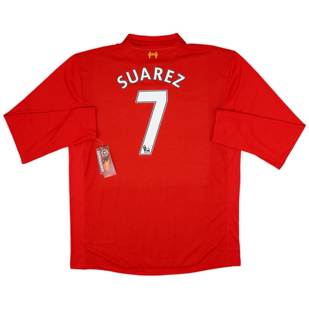 2012-13 Liverpool Home L/S Shirt Suarez #7 (XXL)