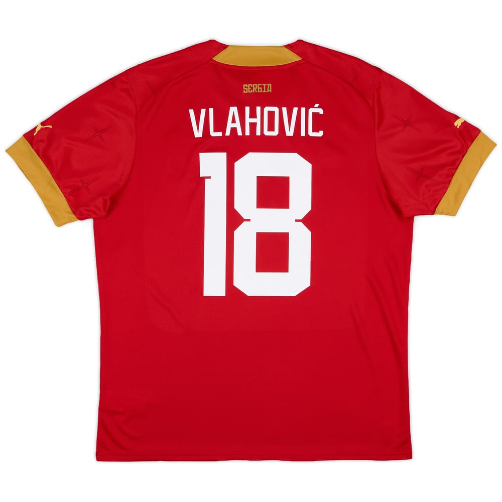 2022-23 Serbia Home Shirt Vlahovic #18