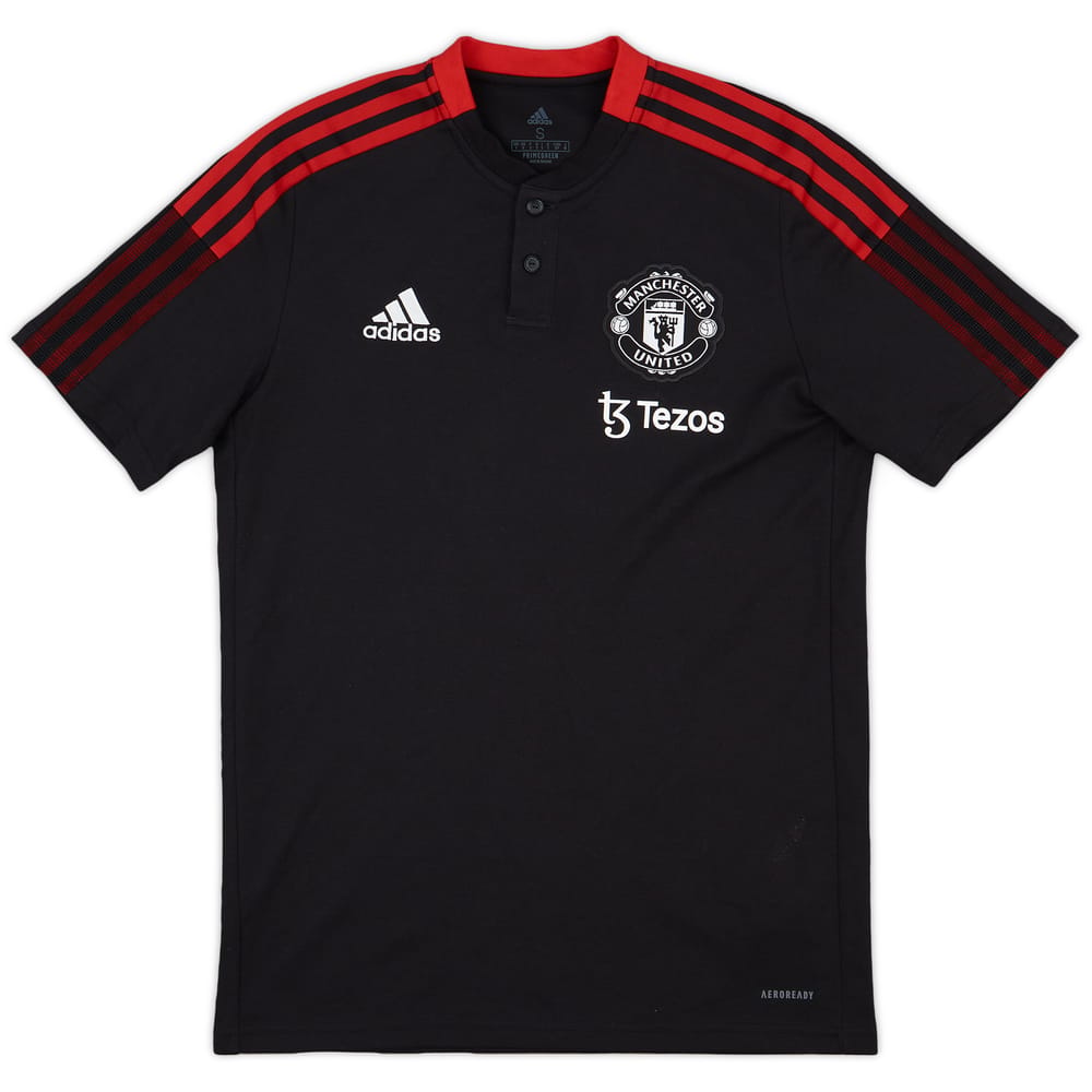 2021-22 Manchester United adidas Polo Shirt - 8/10 - (S)