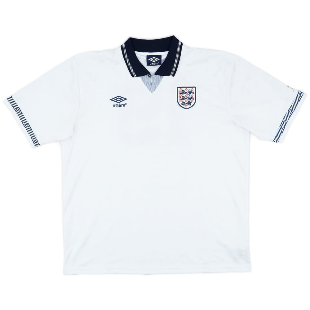 2010s '1990 England Re-Issue' Home Shirt #19 - 8/10 - (XXL)