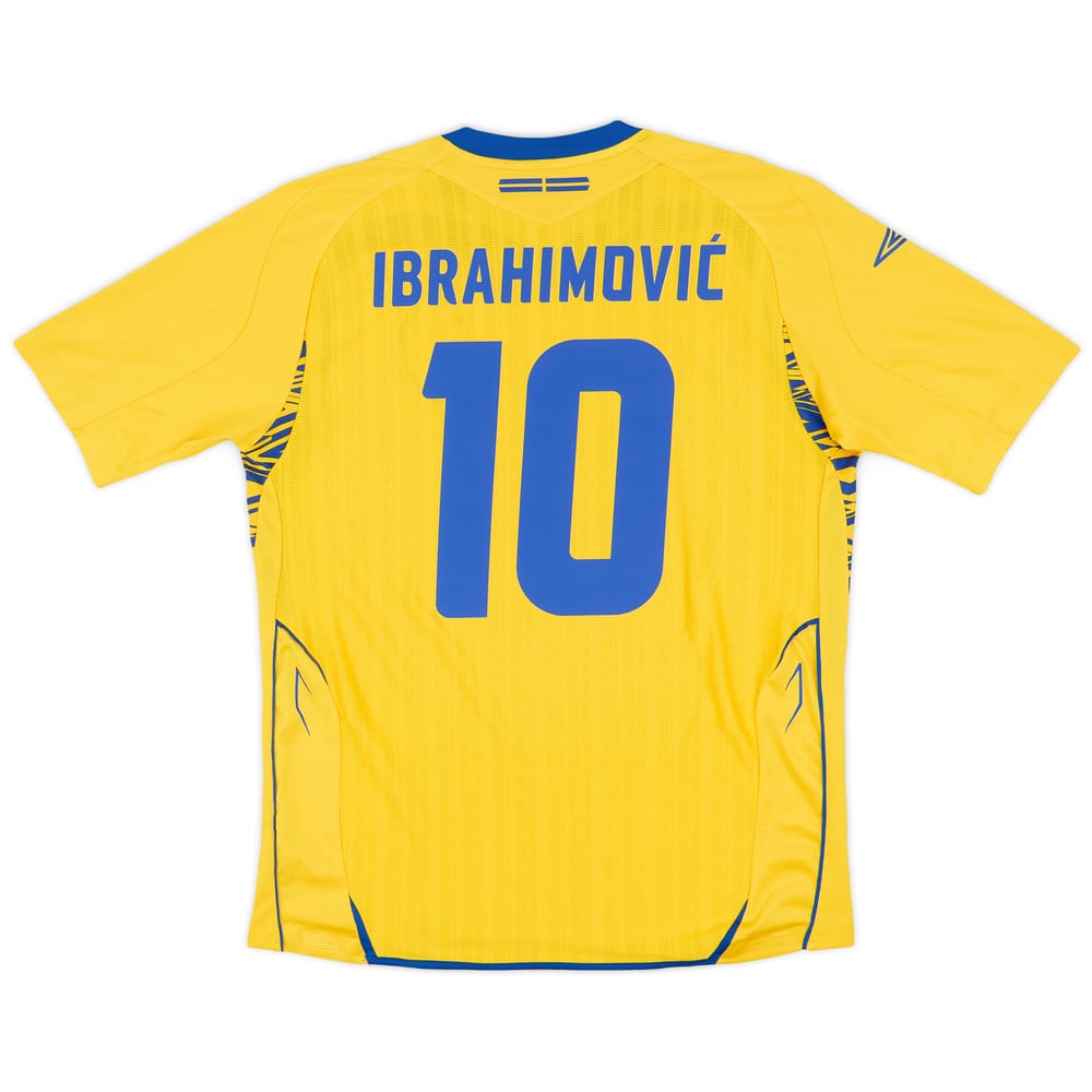 2007-09 Sweden Home Shirt Ibrahimovic #10 - 8/10 - (L)