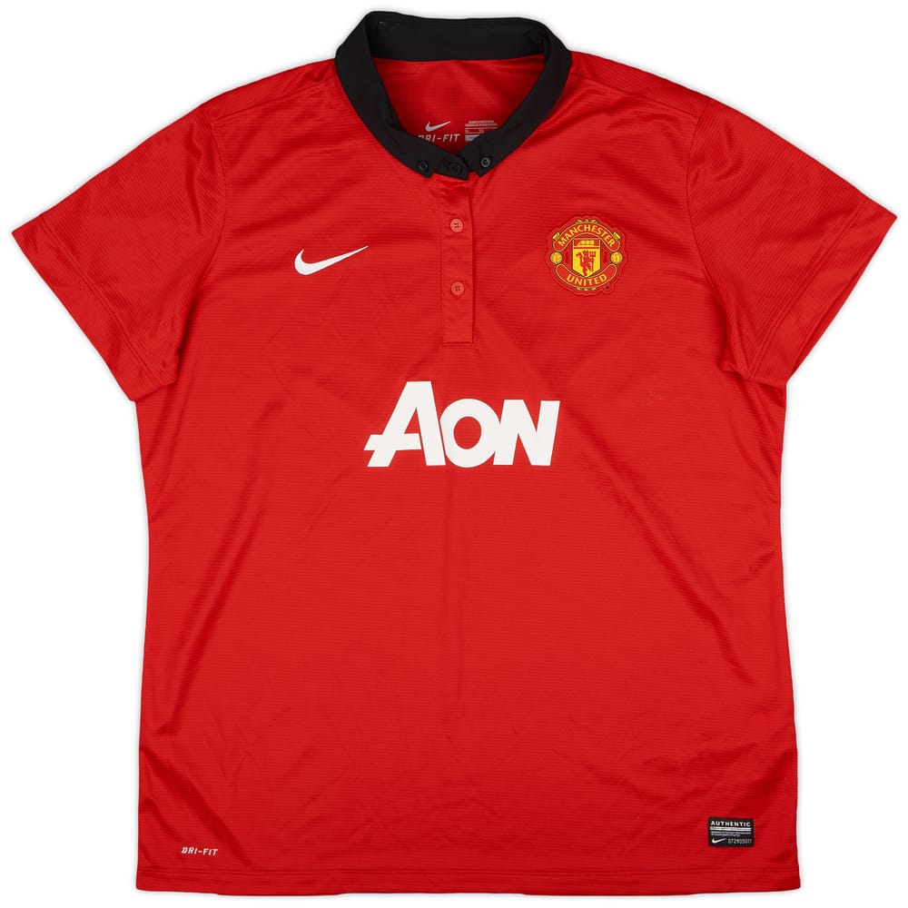 2013-14 Manchester United Home Shirt - 9/10 - (Women's XL)