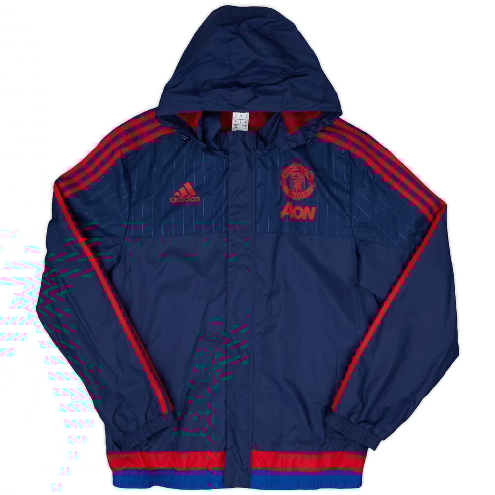 2015-16 Manchester United adidas Rain Jacket - 10/10 - (M)