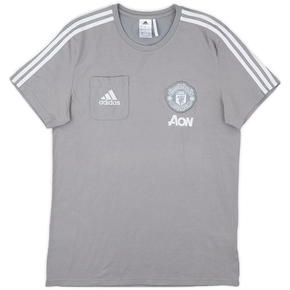 2017-18 Manchester United adidas Cotton Tee - 8/10 - (L)