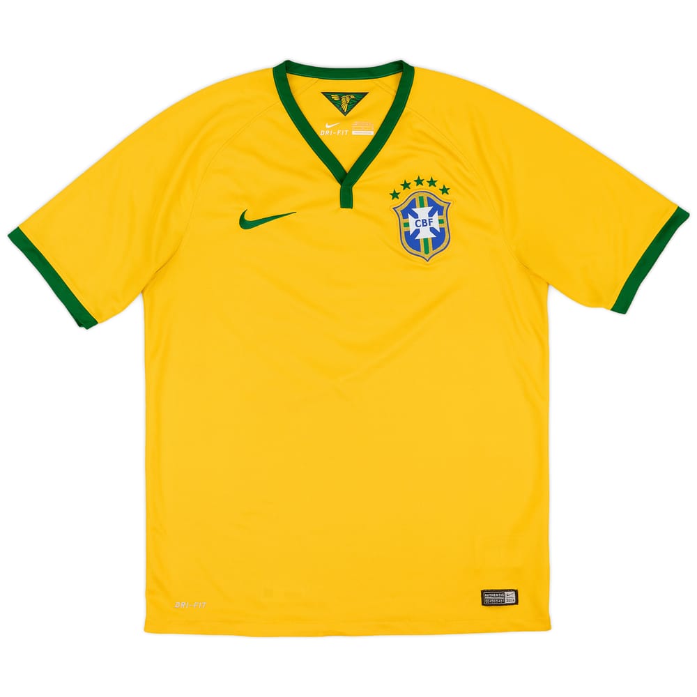 2014-15 Brazil Home Shirt - 8/10 - (M)