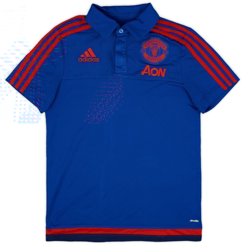 2015-16 Manchester United adidas Polo Shirt - 8/10 - (L.Boys)