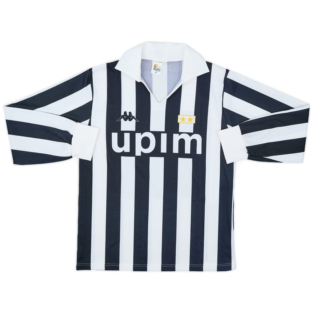1989-90 Juventus Basic Home L/S Shirt #11 - 7/10 - (M)