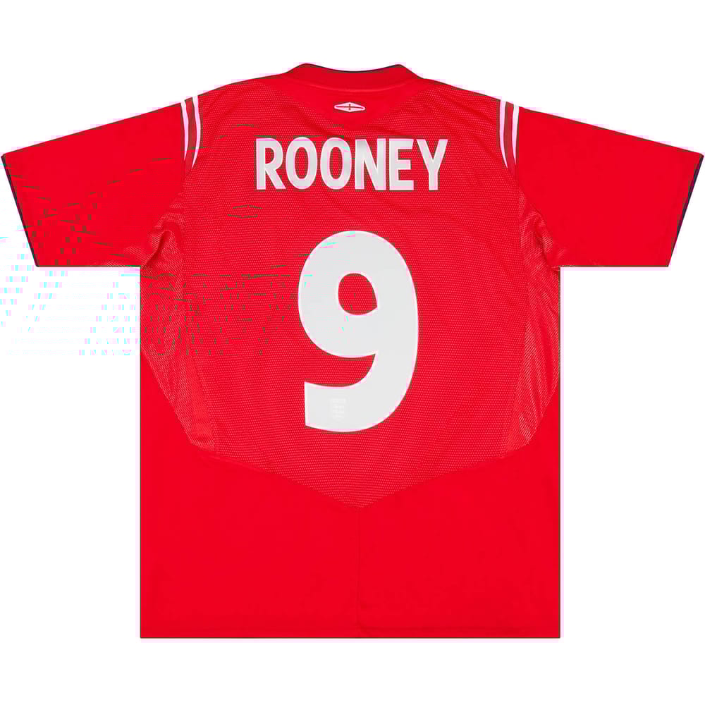 2004-06 England Away Shirt Rooney #9 - 6/10 - (S)