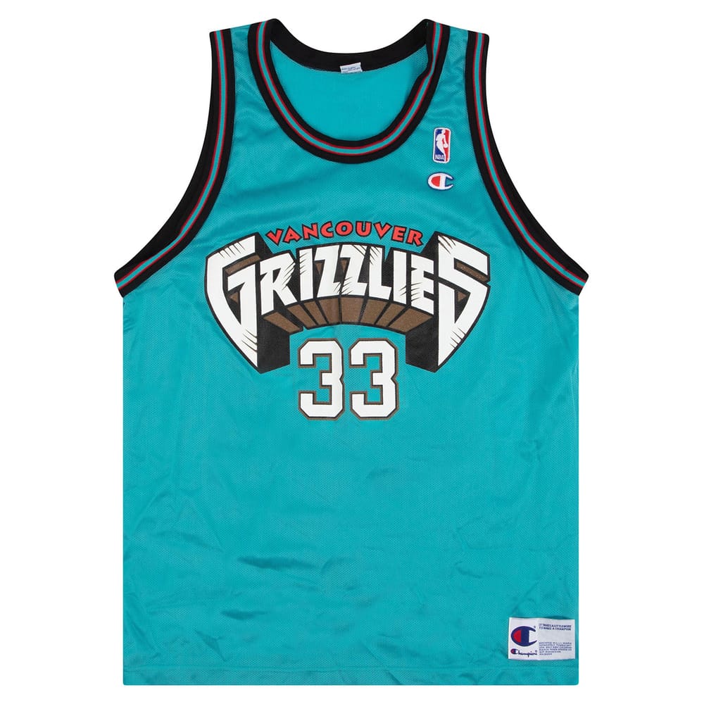 1997-98 Vancouver Grizzlies Daniels #33 Champion Jersey (Away) XL