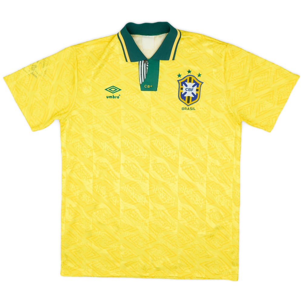 1991-93 Brazil Home Shirt - 4/10 - (L)